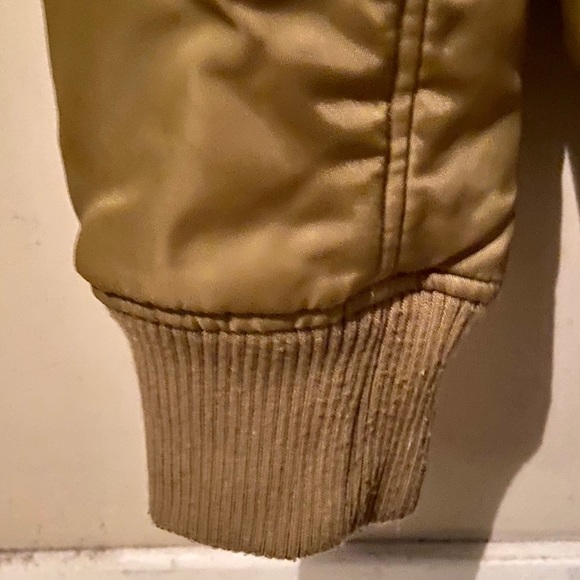 Modern amusement shearling collar bomber jacket - Picture 6 of 6